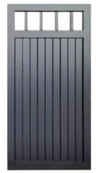 Single WINDOW TOP SOLID Swing Pedestrian Gate