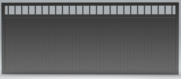 Single WINDOW TOP SOLID Sliding Panel  Gate