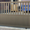 Single HALF SOLID Sliding Panel Gate