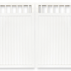 Double WINDOW TOP SOLID Swing Panel Gate