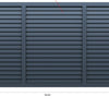 Single Electric Sliding Flat Louver Gate